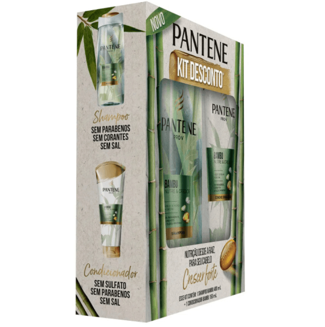 Encontraproduto.com.br - Kit Pantene Bambu Shampoo 400ml + Condicionador 175ml