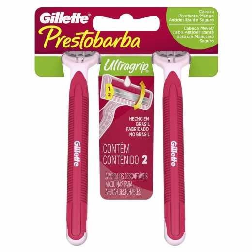 Encontraproduto.com.br - Aparelho de Depilar Gilette Ultra Grip Feminino - 2 Uni