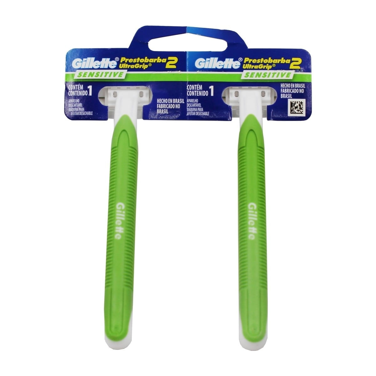 Encontraproduto.com.br - Aparelho de Barbear Gillette Prestobarba 2 UltraGrip Sensitive Blister com 2 unidades