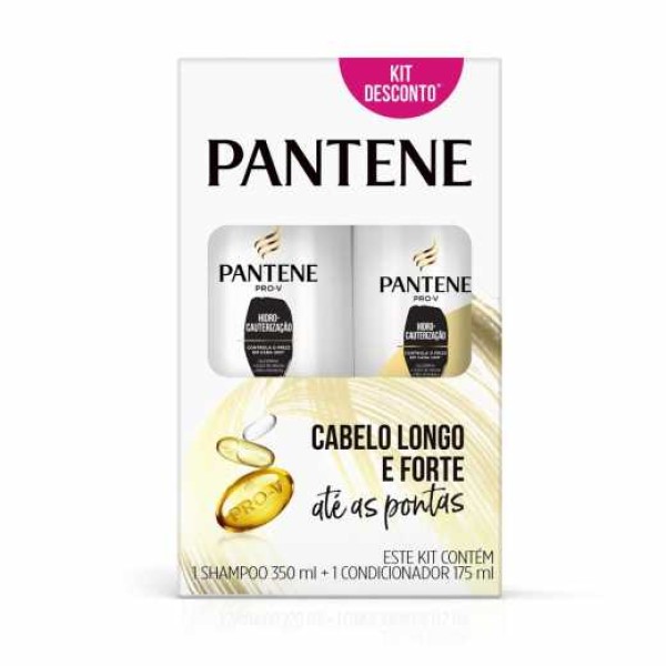 Kit Shampoo 350ml + Condicionador 175ml Hidro-Cauterização Pantene