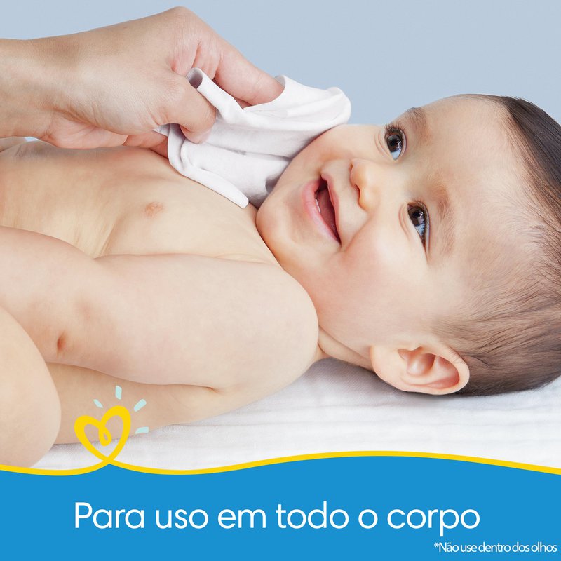 Encontraproduto.com.br - Kit Lenço Umedecido Pampers Splashers Baby Shark 4 Pacotes com 48 Unidades