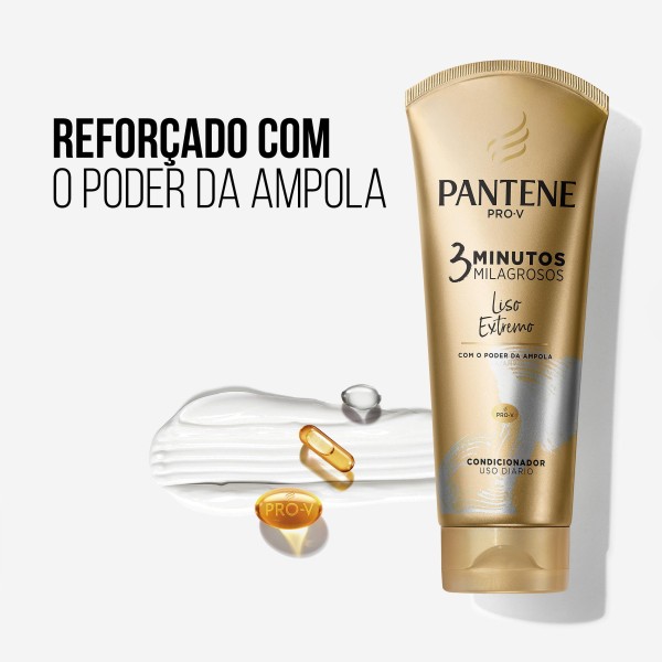 Encontraproduto.com.br - Kit Shampoo Pantene 350Ml Condicionador 3M Liso 170Ml