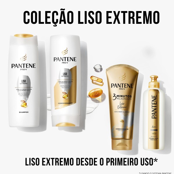 Encontraproduto.com.br - Kit Shampoo Pantene 350Ml Condicionador 3M Liso 170Ml