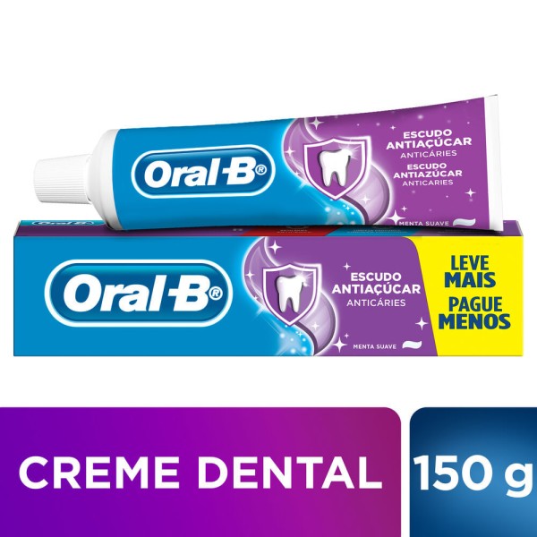 Oral-B Escudo Antiaçúcar Creme Dental Com Flúor 150g