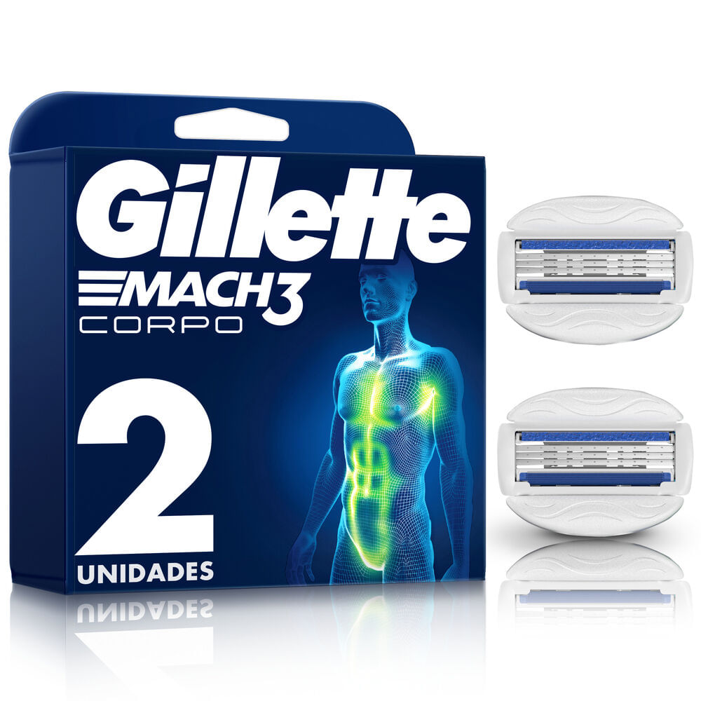 Carga Gillette Mach3 Corpo com 2un
