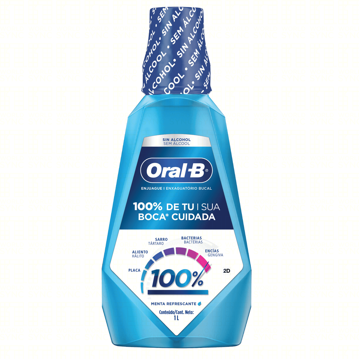 Encontraproduto.com.br - Enxaguante Oral B Bucal 100% 1000ml Menta Refrescante
