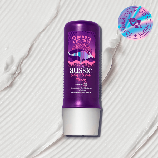 Encontraproduto.com.br - Creme de Tratamento Aussie 3 Minutos Milagrosos Cachos e Crespos 236ml