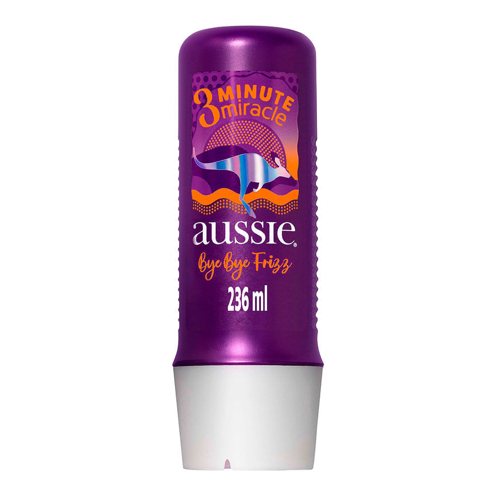 Encontraproduto.com.br - Creme De Tratamento Aussie 3 Minute Miracle Bye Bye Frizz 236ml