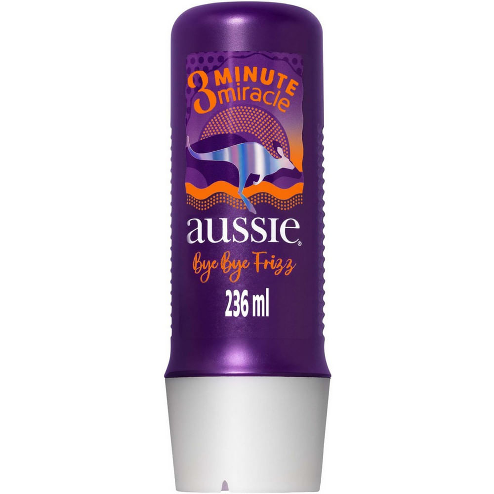 Encontraproduto.com.br - Creme De Tratamento Aussie 3 Minute Miracle Bye Bye Frizz 236ml