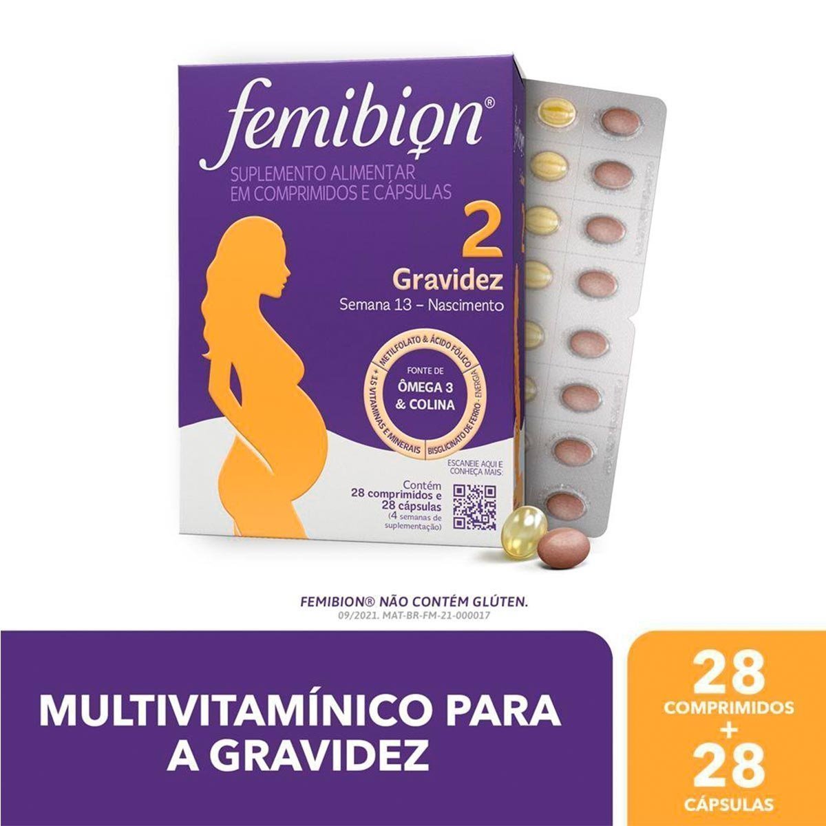 Suplemento Alimentar Femibion 2 Gravidez Caixa 56 Unidades