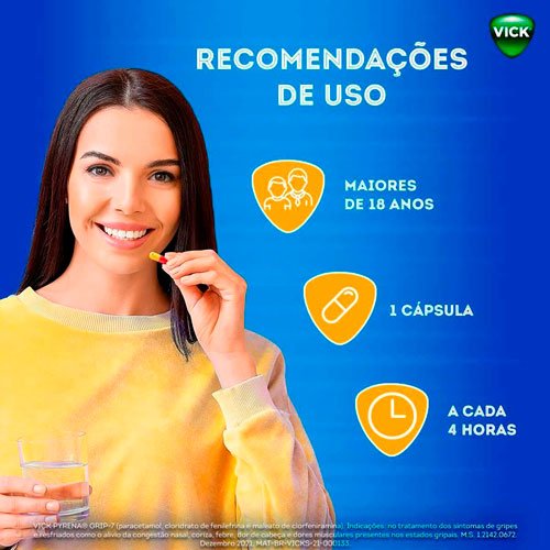 Encontraproduto.com.br - Vick Pyrena Grip-7 5 Cápsulas
