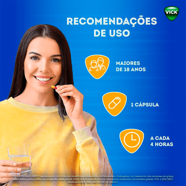 Encontraproduto.com.br - Vick Pyrena Grip-7 5 Cápsulas