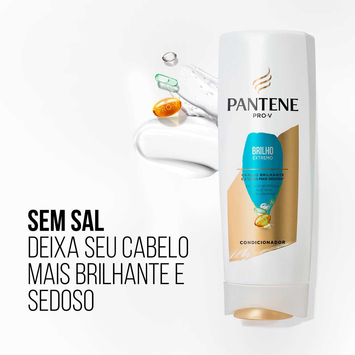 Encontraproduto.com.br - Kit Shampoo 400ml + Condicionador 175ml Brilho Extremo Pantene