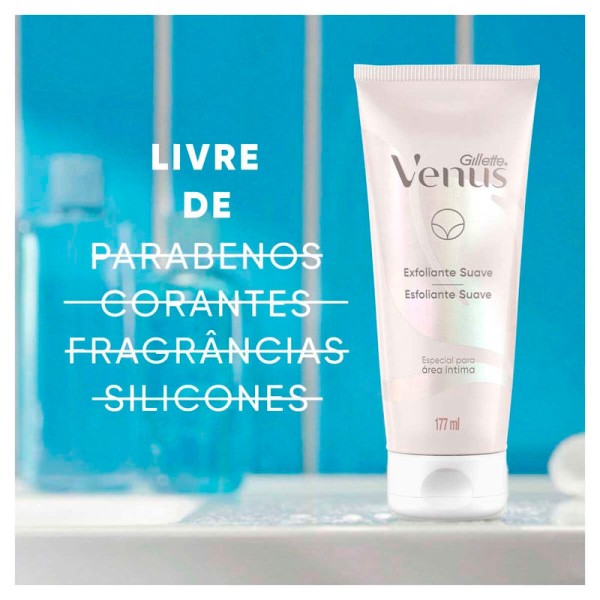 Encontraproduto.com.br - Esfoliante Gillette Vênus Suave Especial para Íntima 177ml