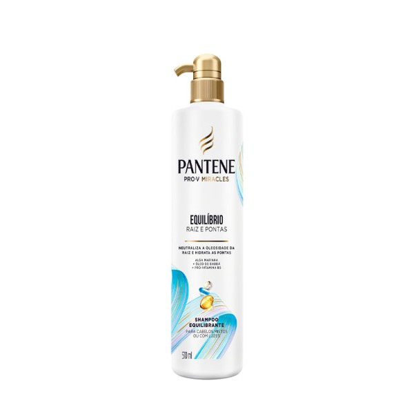 Shampoo para Cabelos Pantene Equilibrio Raiz e Pontas 510ml