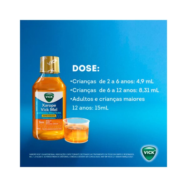 Encontraproduto.com.br - Xarope Vick Mel Expectorante - 100ml