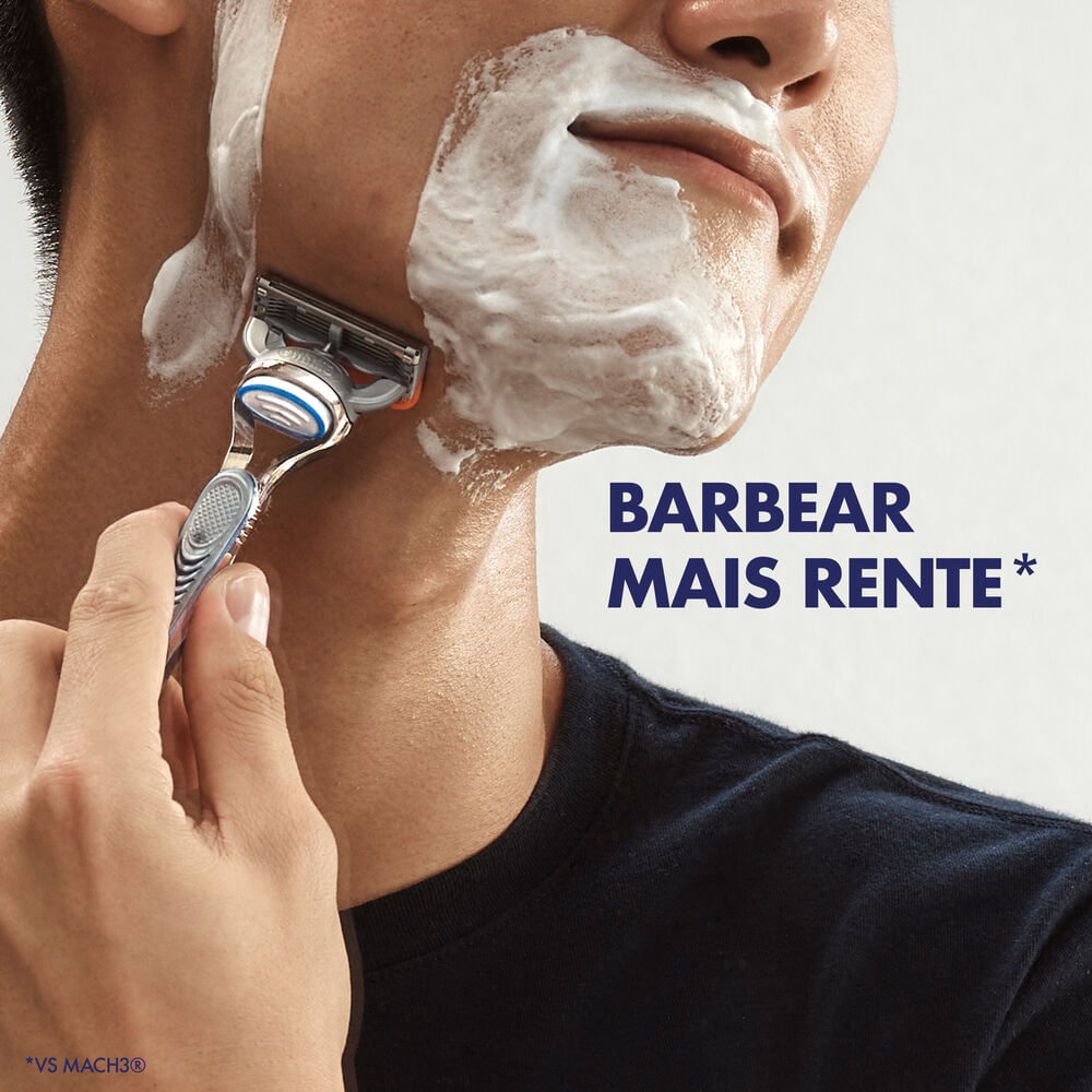 Encontraproduto.com.br - Kit 1 Aparelho de Barbear Gillette Fusion 5 + 5 Refis
