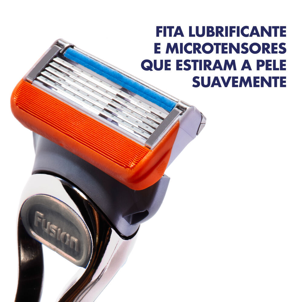 Encontraproduto.com.br - Kit 1 Aparelho de Barbear Gillette Fusion 5 + 5 Refis