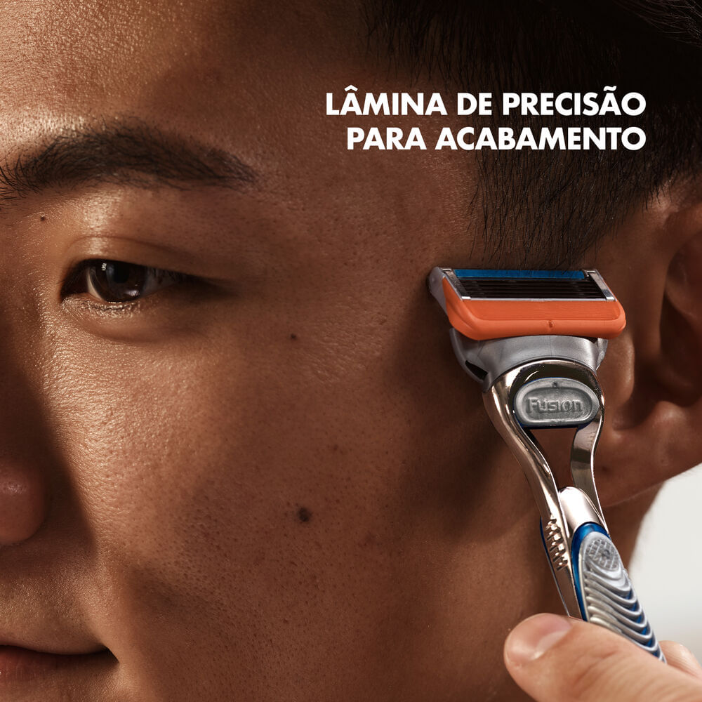Encontraproduto.com.br - Kit 1 Aparelho de Barbear Gillette Fusion 5 + 5 Refis