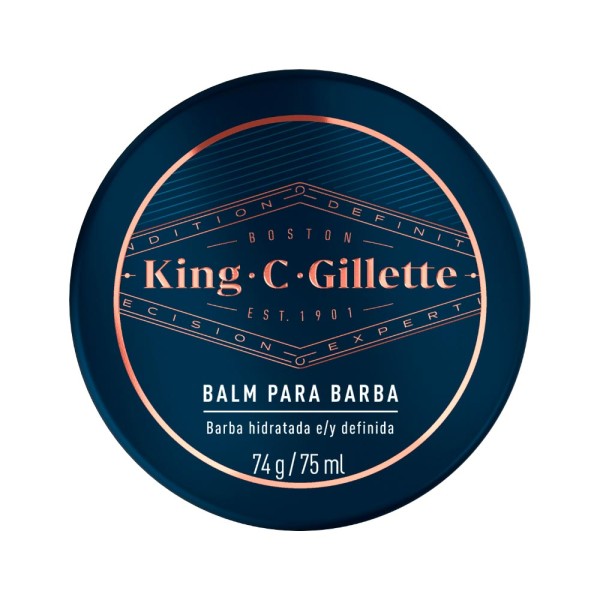 Balm King C Gillette Para Barba 74gr