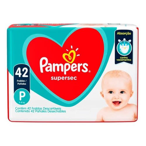 Encontraproduto.com.br - Fralda Pampers Supersec Mega P 42 Unidades