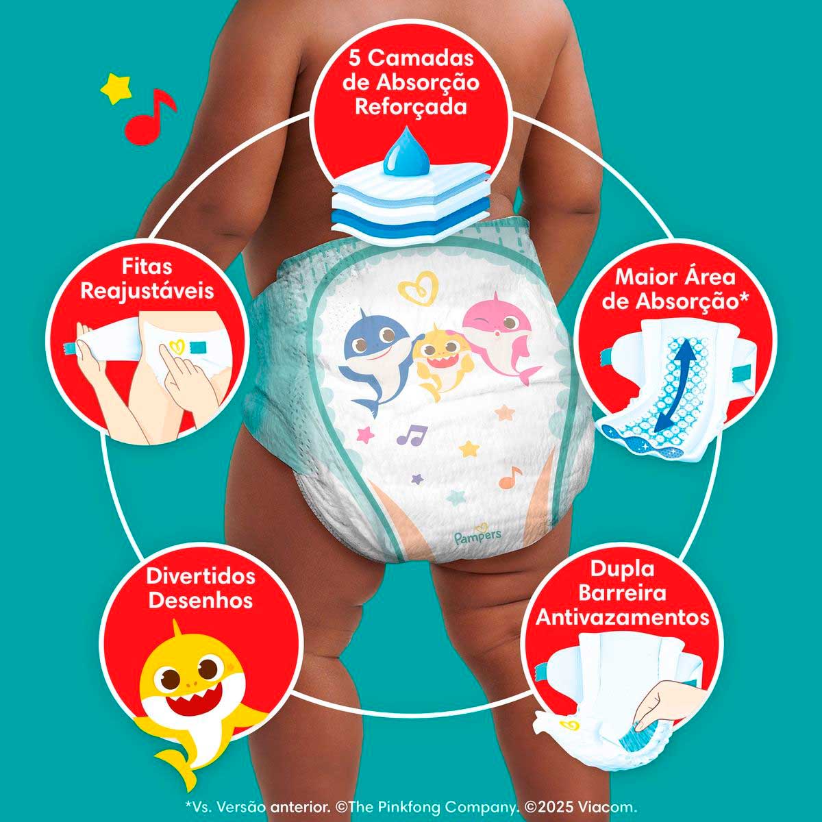 Encontraproduto.com.br - Fralda Pampers Supersec Mega P 42 Unidades
