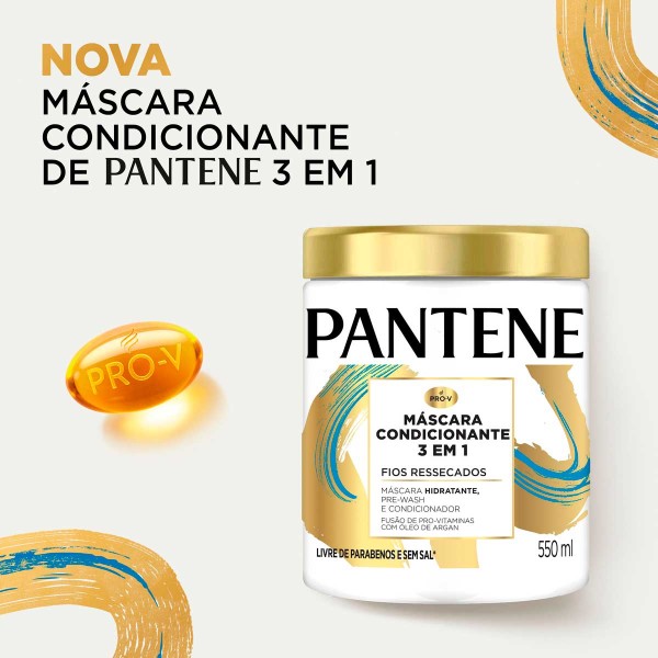 Encontraproduto.com.br - MÁSCARA CABELO PANTENE 3 EM 1 - 550ML - CONDICIONANTE