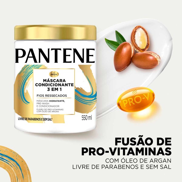 Encontraproduto.com.br - MÁSCARA CABELO PANTENE 3 EM 1 - 550ML - CONDICIONANTE
