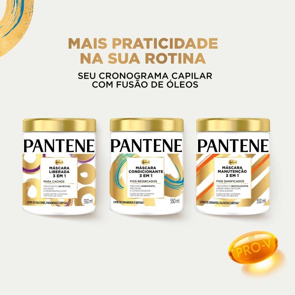 Encontraproduto.com.br - MÁSCARA CABELO PANTENE 3 EM 1 - 550ML - CONDICIONANTE
