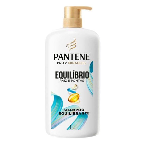 Encontraproduto.com.br - Shampoo Pantene Pro-v Miracles Equilíbrio Raiz e Pontas 1 Litro