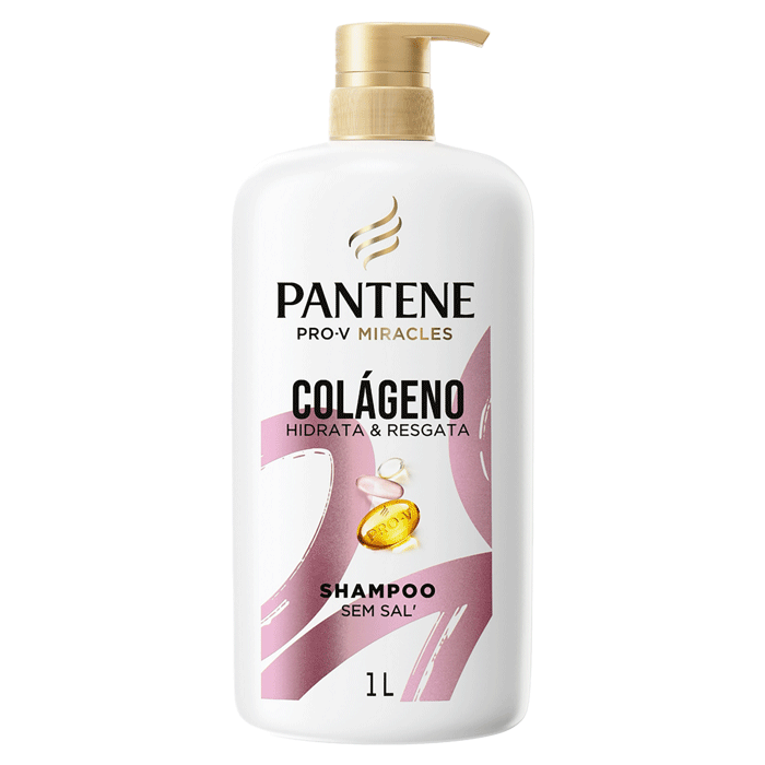 Encontraproduto.com.br - Pantene PRO-V Miracles Shampoo Colágeno Hidrata e Resgata 1L