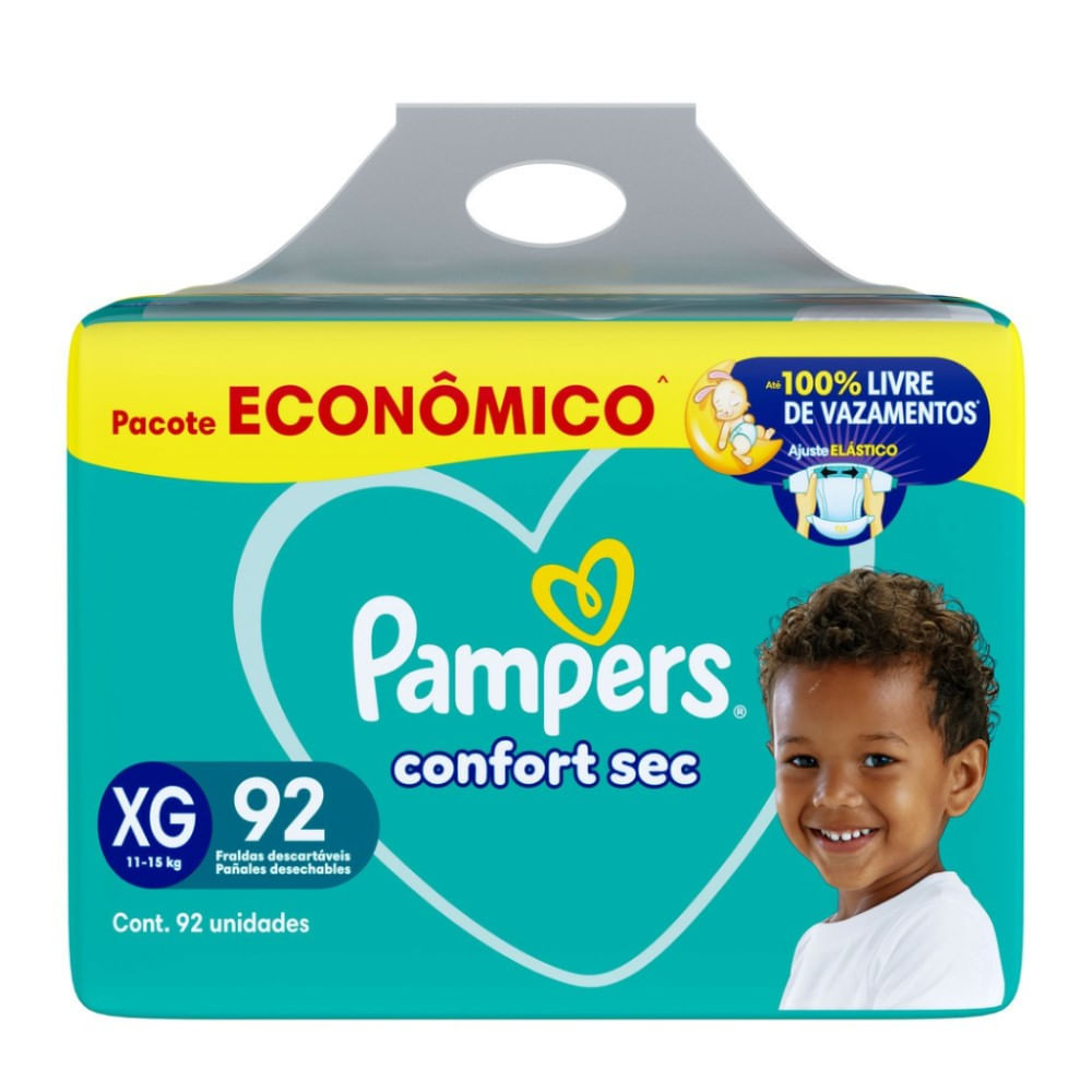 Encontraproduto.com.br - Fralda Pampers Confort Sec XG 92 Unidades