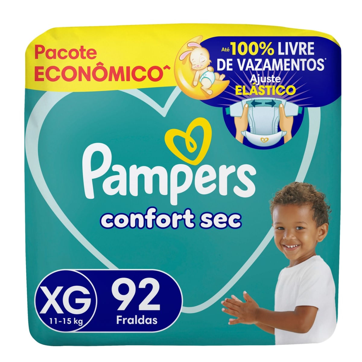 Encontraproduto.com.br - Fralda Pampers Confort Sec XG 92 Unidades