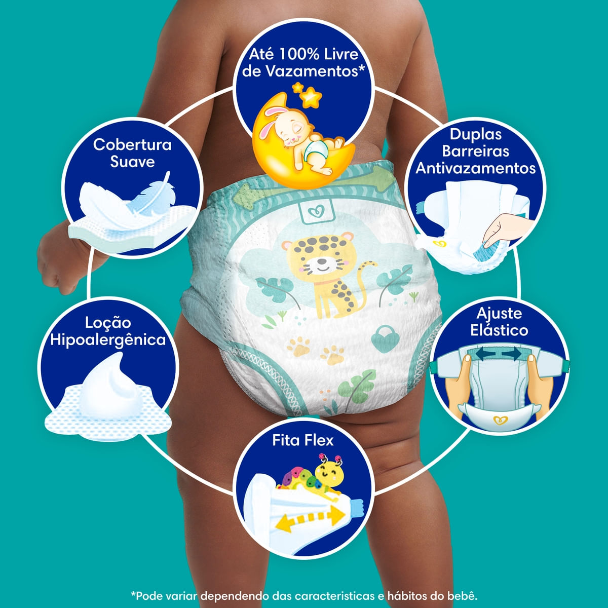 Encontraproduto.com.br - Fralda Pampers Confort Sec XG 92 Unidades
