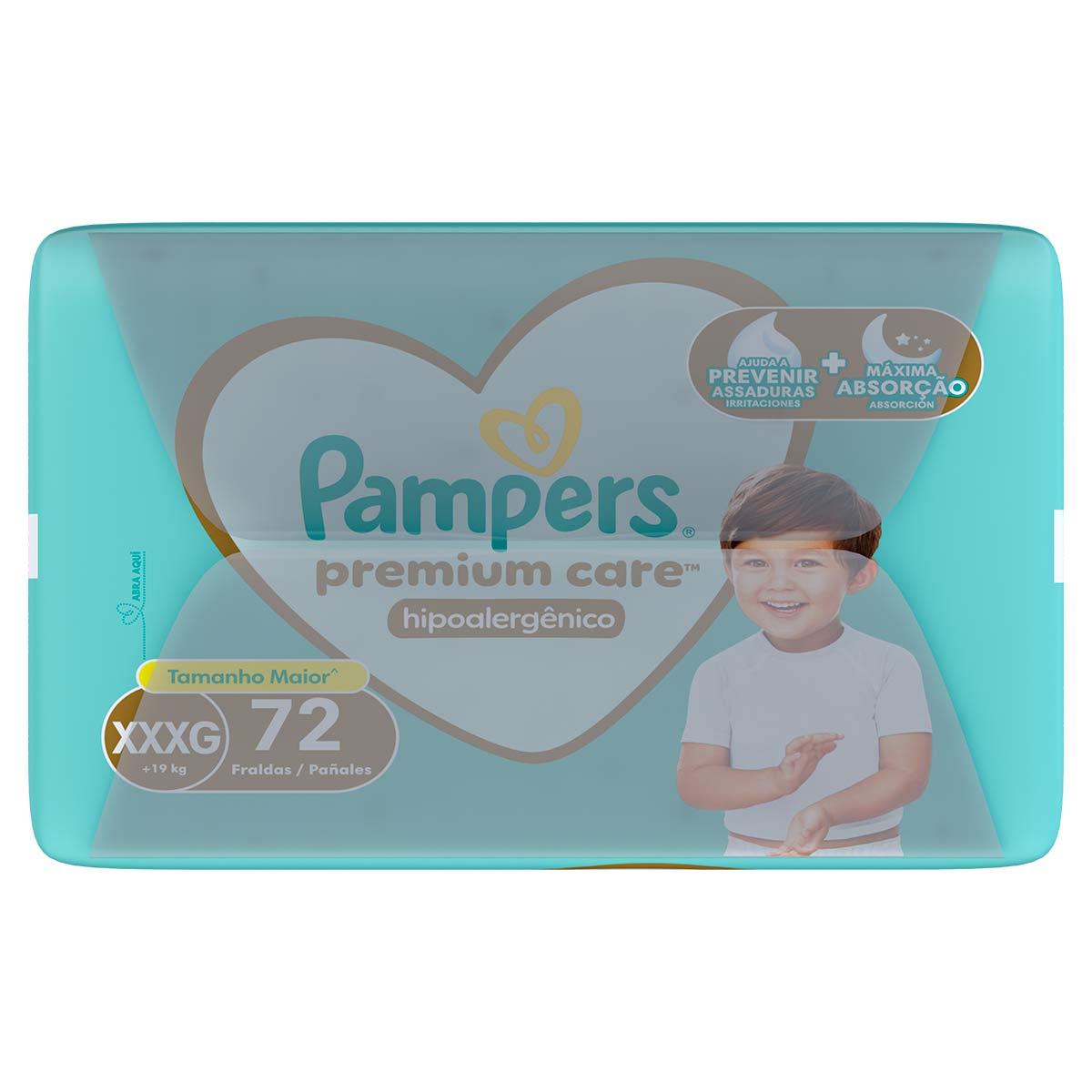 Encontraproduto.com.br - Fralda Pampers Premium Care XXXG 72 Unidades