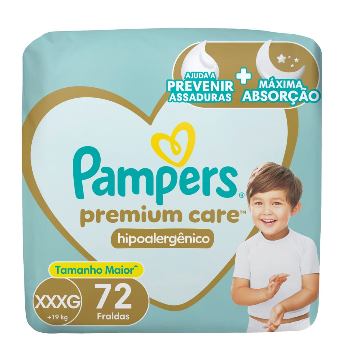 Encontraproduto.com.br - Fralda Pampers Premium Care XXXG 72 Unidades