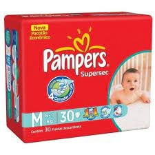 Fralda Pampers Supersec M 30