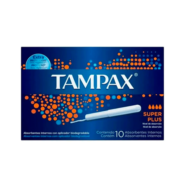 Encontraproduto.com.br - Absorvente Interno Tampax Super Plus 10 Unidades