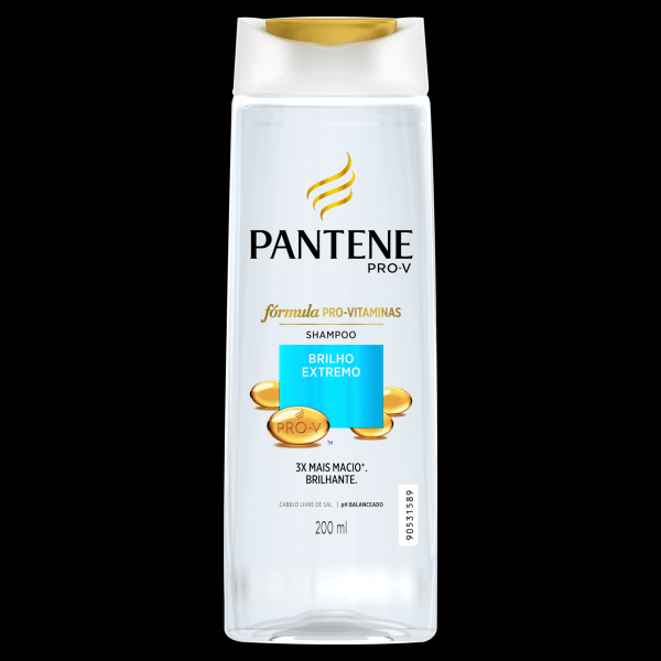 Shampoo Pantene Brilho Extremo Frasco 200ml