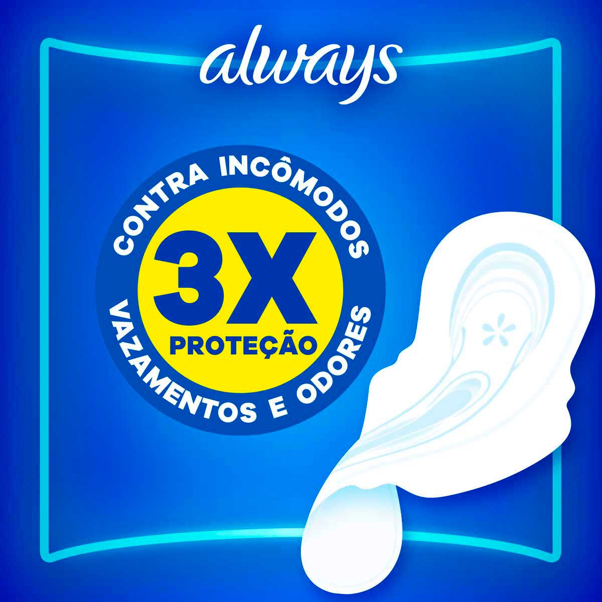 Encontraproduto.com.br - Absorvente Always Tamanho M Ultrafino Seca 8 Unidades