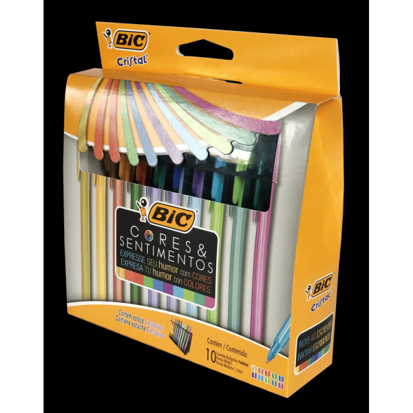 CANETA BIC 10 CORES E SENTIMENTOS R.971202