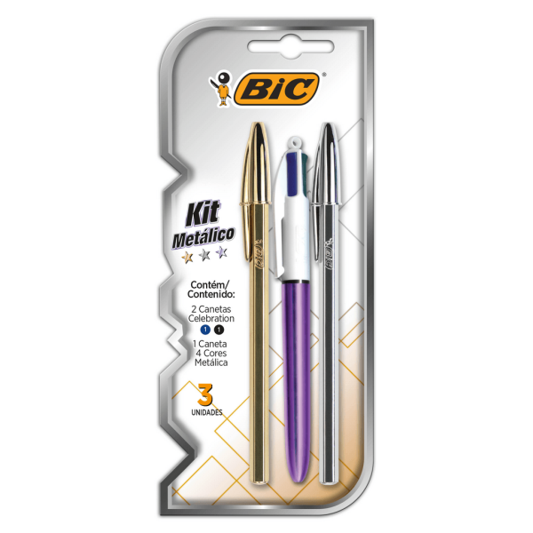KIT BIC CELEBRATION METALICO BT 3 UN 971205