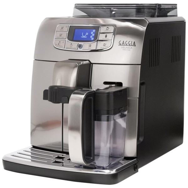 Encontraproduto.com.br - Máquina de Café Expresso 1,5L com 10 Opções de Finura e 5 Opções de Intensidade de Infusão, 220V 1400W, Gaggia Velasca Prestige, Prata