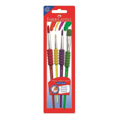 Encontraproduto.com.br - Pincel Soft Touch Kit 4 Unidades