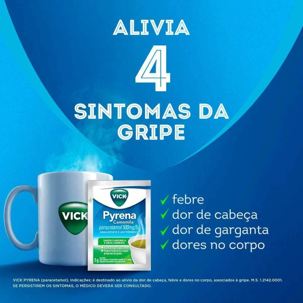 Encontraproduto.com.br - Vick Pyrena Camomila e Erva Cidreira  1 envelope