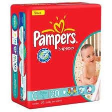 Fralda Pampers Supersec XG 22