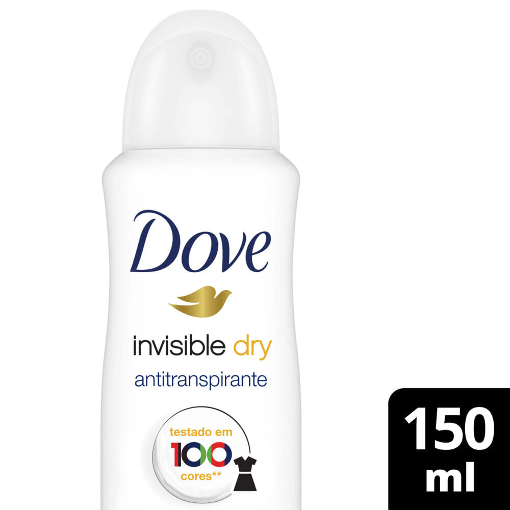 Desodorante Aerossol Dove Invisible Dry Violeta e Frésia Branca 150ml