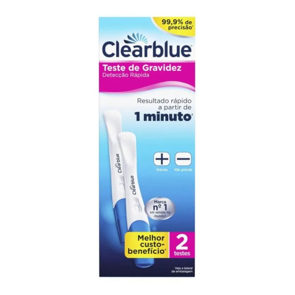 Encontraproduto.com.br - Teste de Gravidez Clearblue Plus -2 unidades