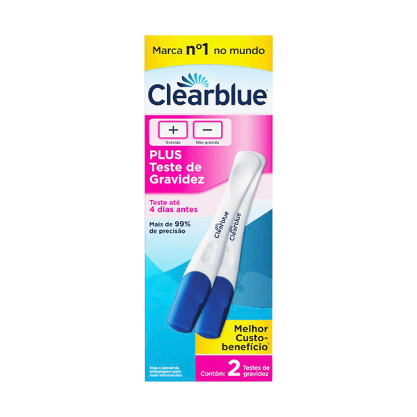 Encontraproduto.com.br - Teste de Gravidez Clearblue Plus -2 unidades