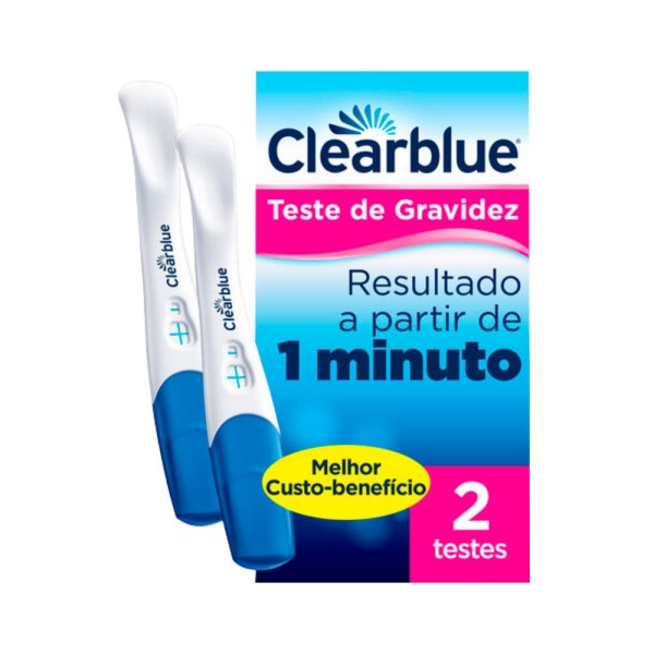Encontraproduto.com.br - Teste de Gravidez Clearblue Plus -2 unidades